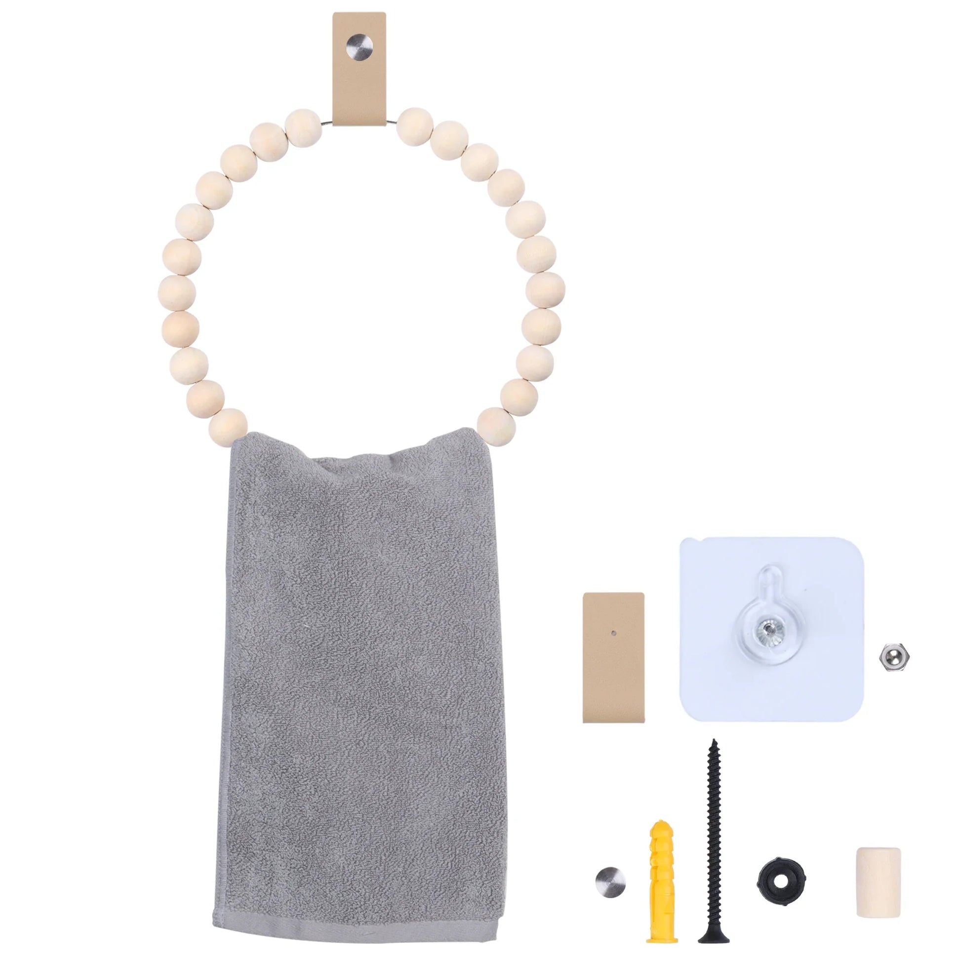 Handdoekrek van staal en hout – Trendy mix