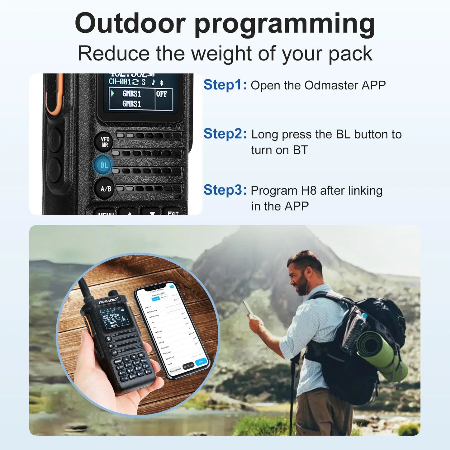 Walkie talkie met 8 kanalen – Minder storing