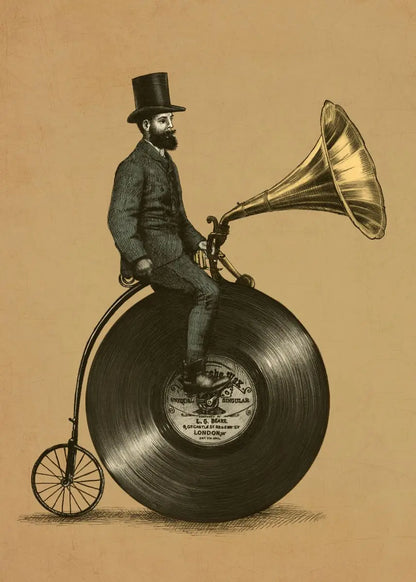 Poster met illustratie van koffie of wijn