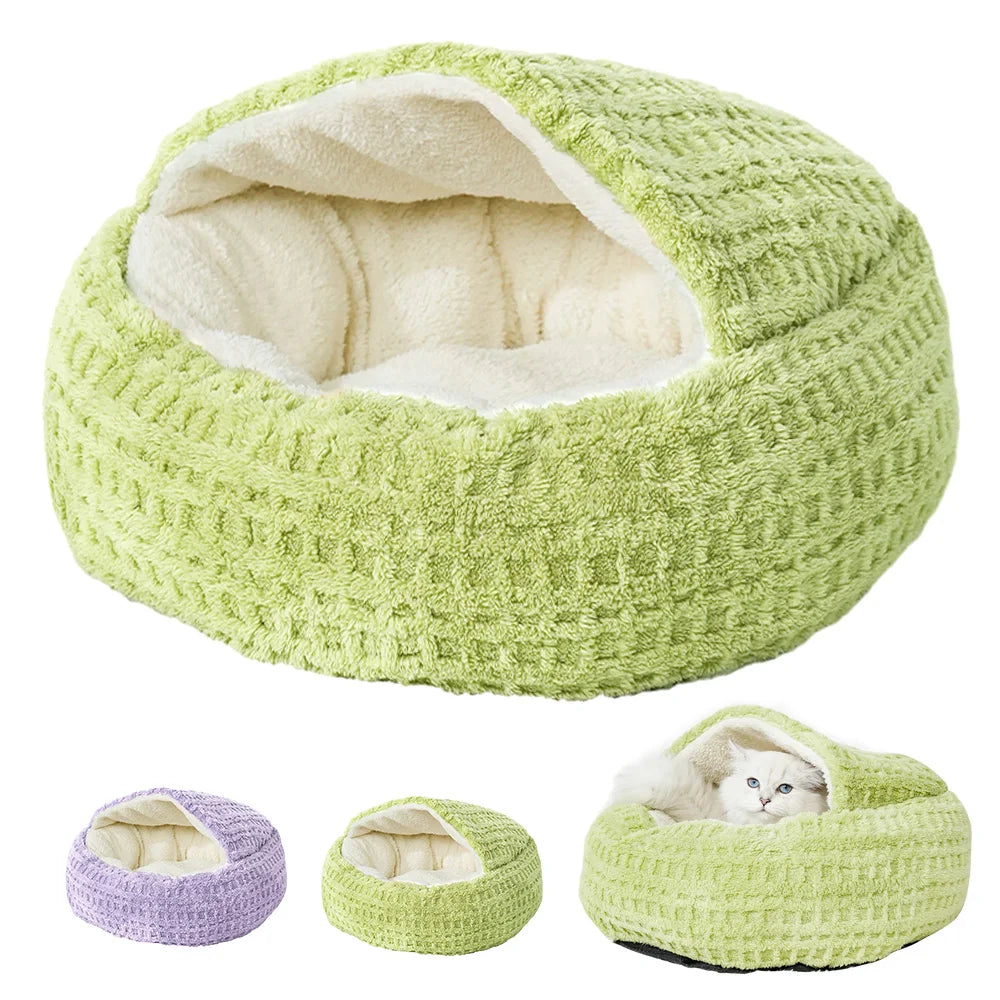 Kattenmand met zachte fleece binnenkant – Heerlijk nestje