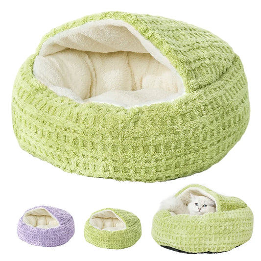 Kattenmand met zachte fleece binnenkant – Heerlijk nestje