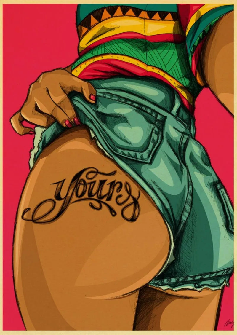 Zwart-wit portretposter