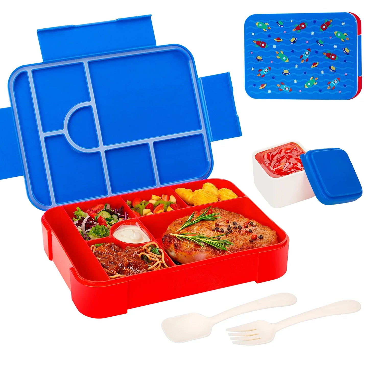 Action brood trommel met vrolijke print – Voor jong en oud