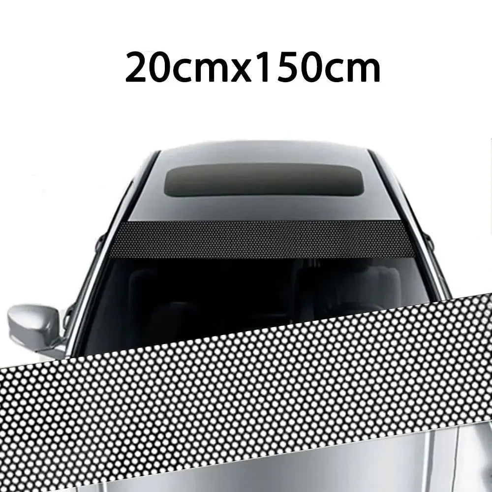 Auto stickers achterruit - Zwarte privacy folie voor optimale privacy
