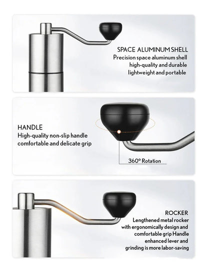 Barista accessoires in RVS en hout