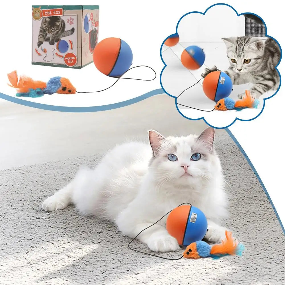 Kattenspeelgoed Action met koord en muis – Dubbele fun