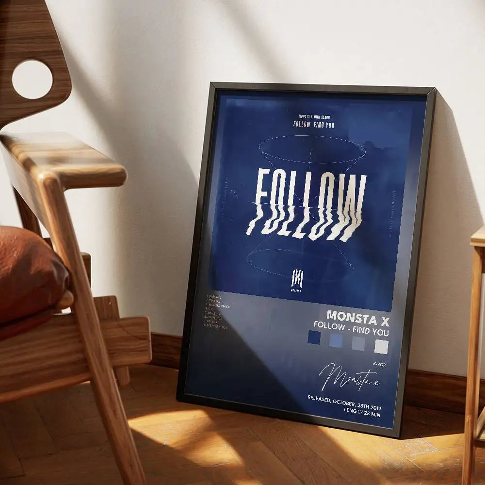 Set posters in botanische stijl