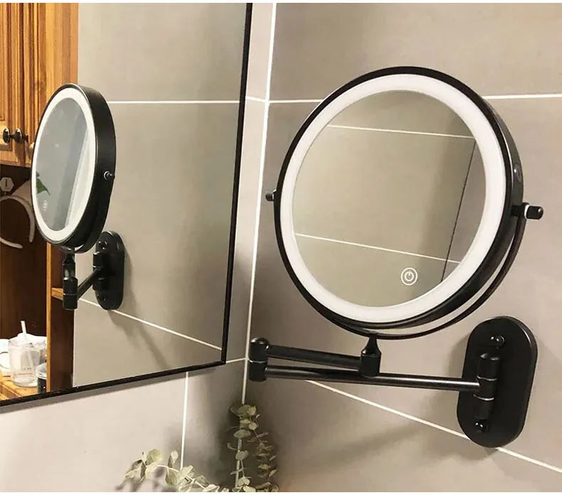 Make-up spiegel met verlichting en ventilator – Fris en helder