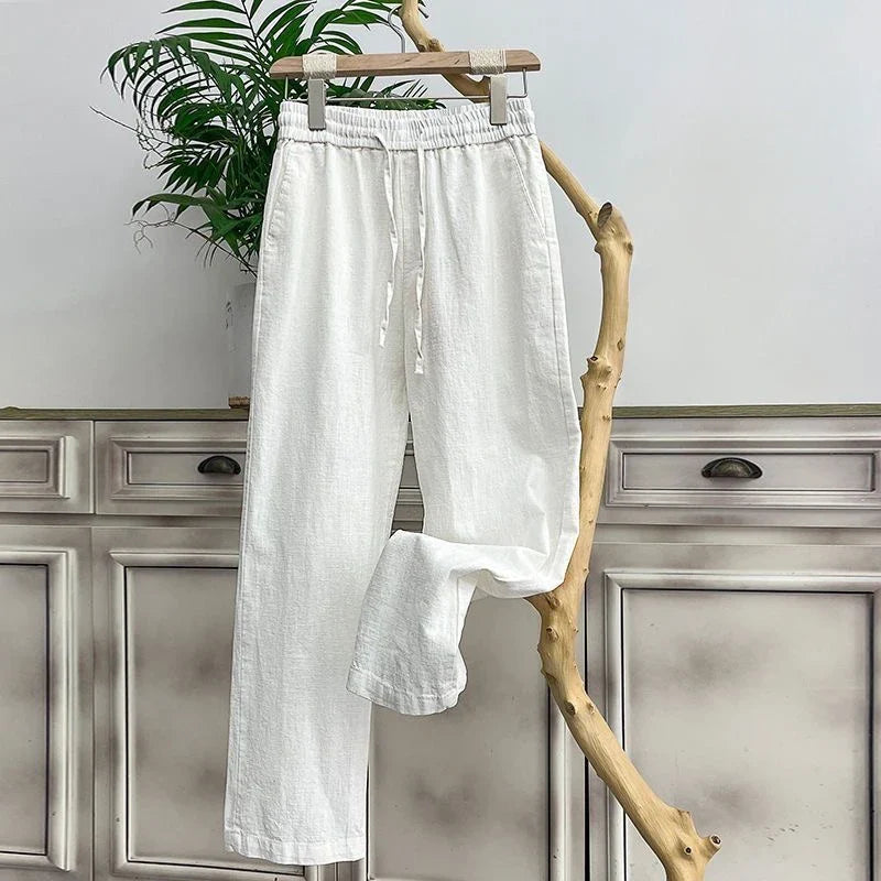 Linnen broek man in modern design – Eigentijdse afwerking