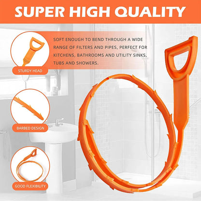 Flexibele ontstopper wc – Volgt de vorm van de afvoer