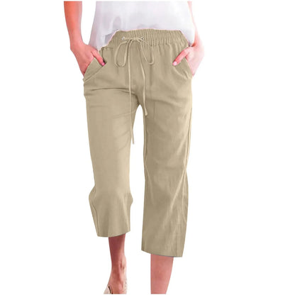 Linnen broek dames voor strand of stad – Veelzijdig model