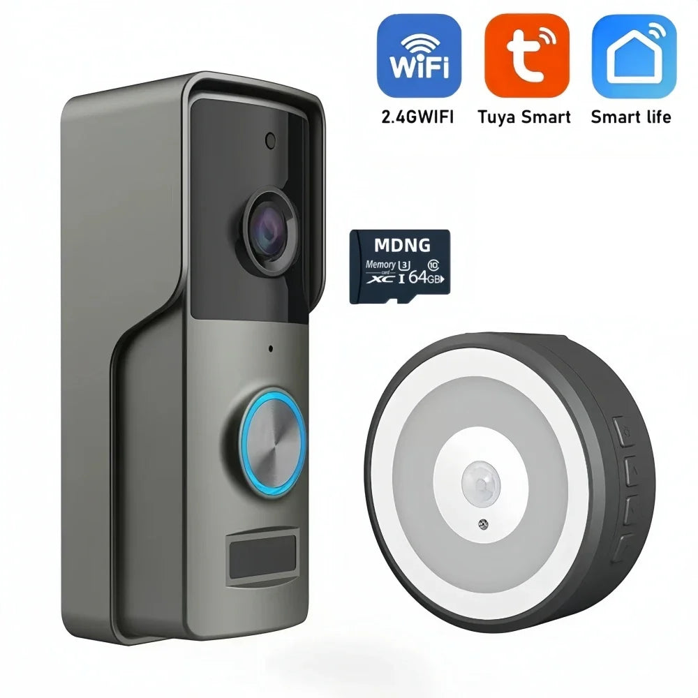 Deurbel met video en wifi voor directe streaming