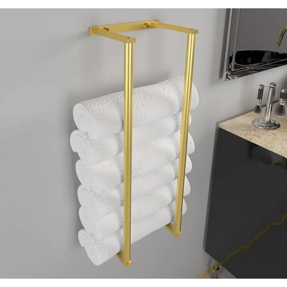 Handdoekrek met haakjes – Voor extra accessoires