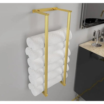 Handdoekrek met haakjes – Voor extra accessoires