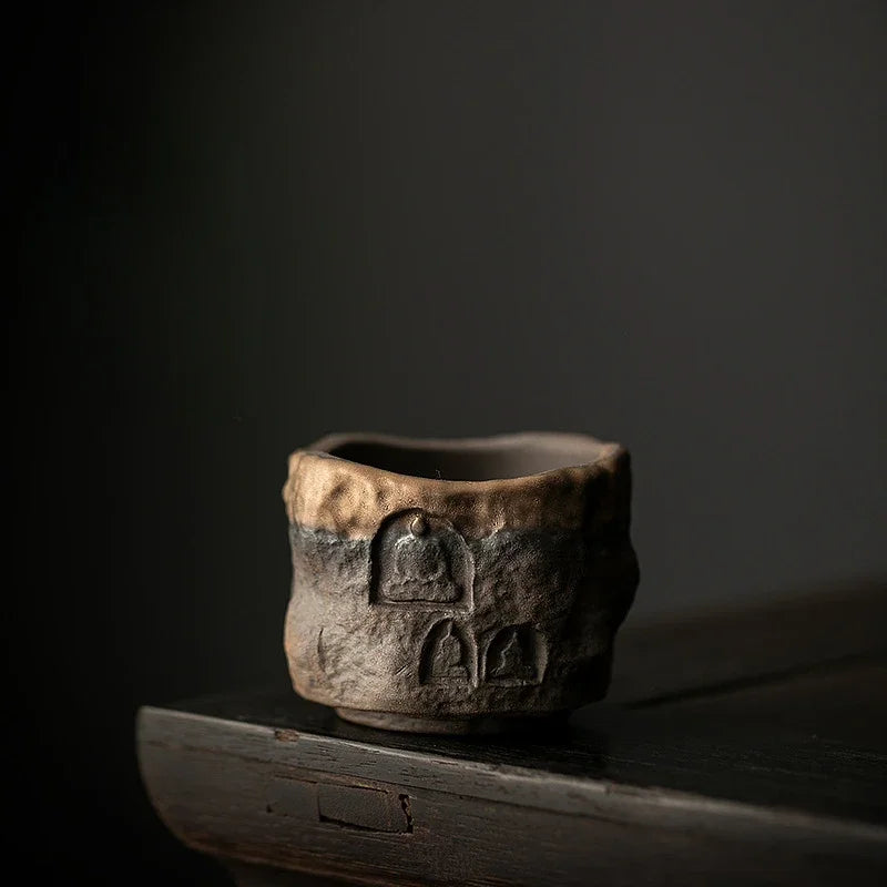 Theeglas met dubbelwandig ontwerp voor warm thee drinken