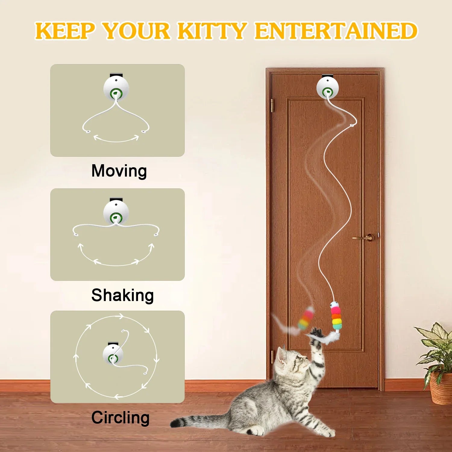 Leuk kattenspeeltje met touw – Ideaal voor trekspelletjes