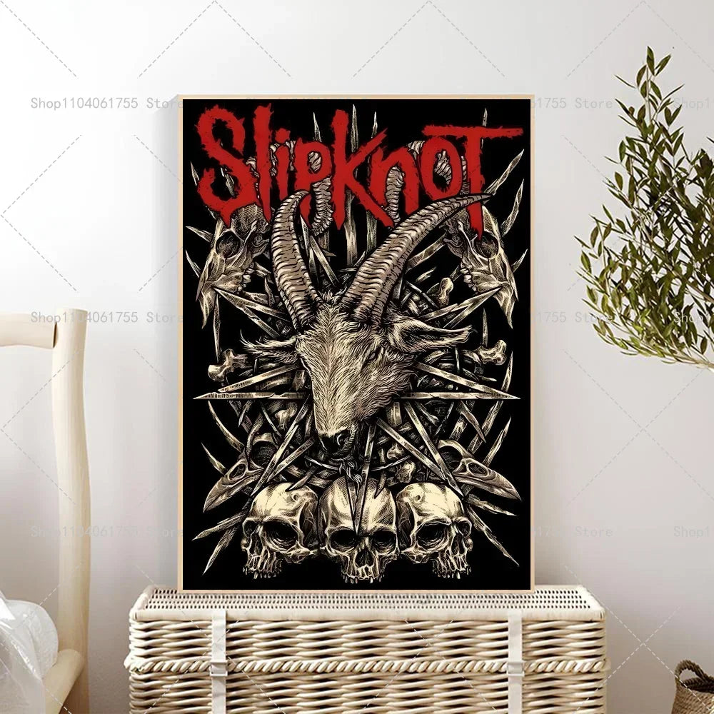 Vintage posters met textiellook