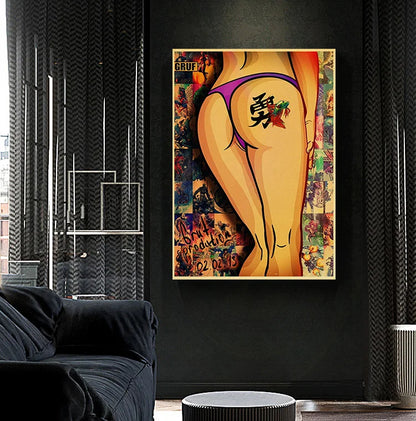 Grote poster voor boven het bed