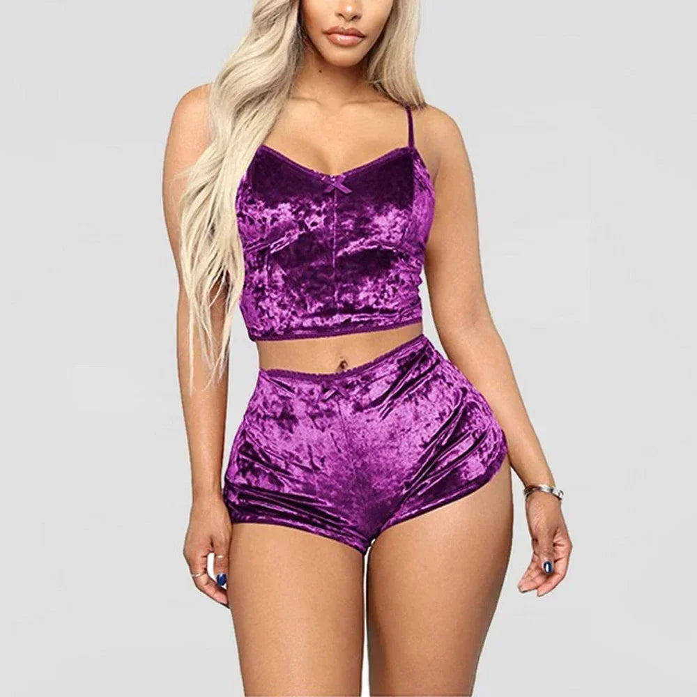 Dames pyjama set met losse broek en shirt
