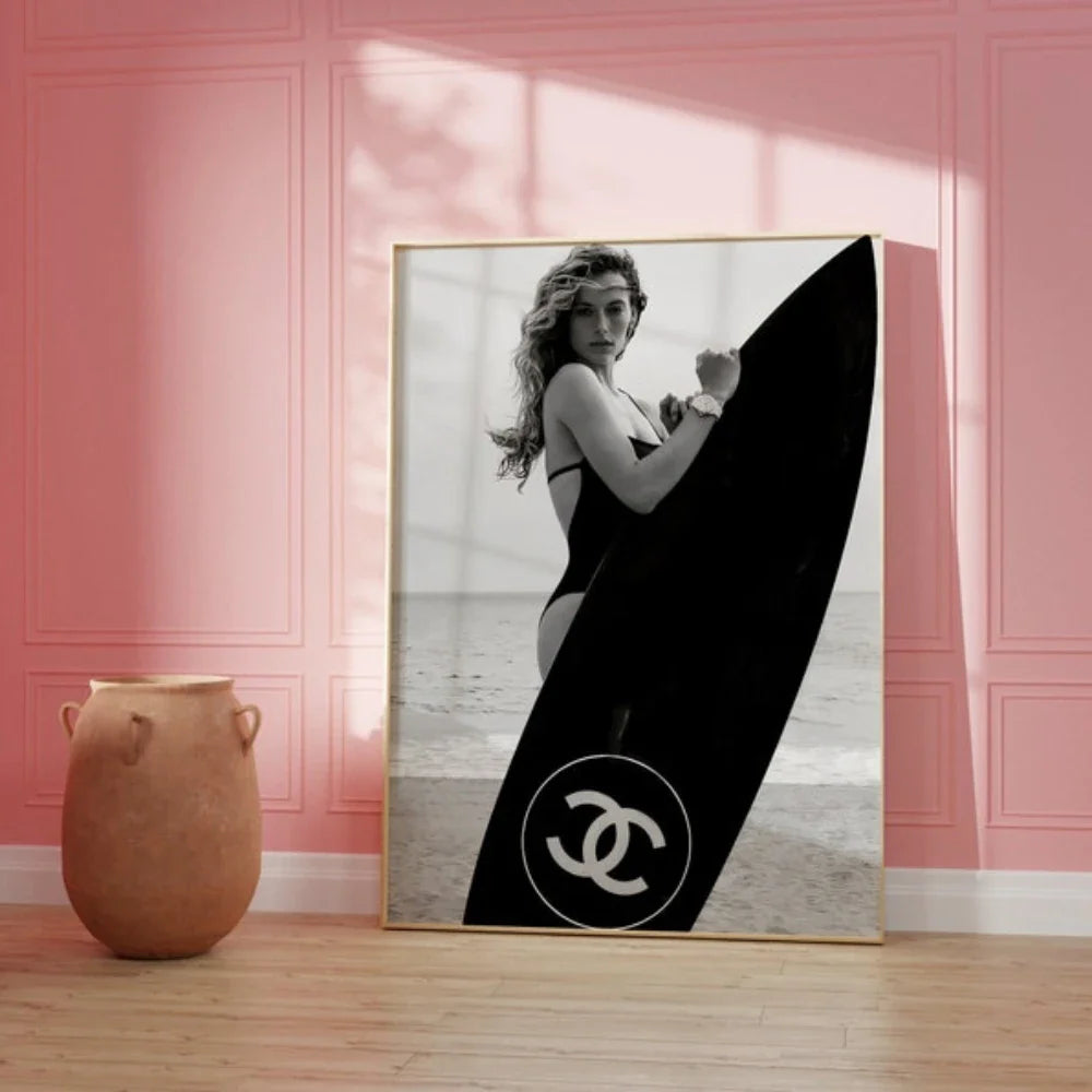 Zwart-wit portretposter