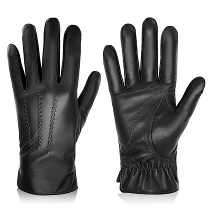 Winterproof leren handschoenen voor mannen
