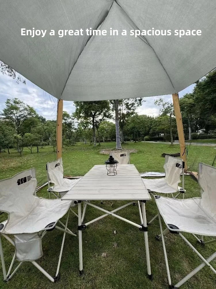 Pop-up tent met reflecterend dak – Minder hitte binnen