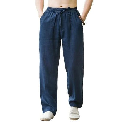Zomerse linnen broek man met korte lengte – Licht en trendy