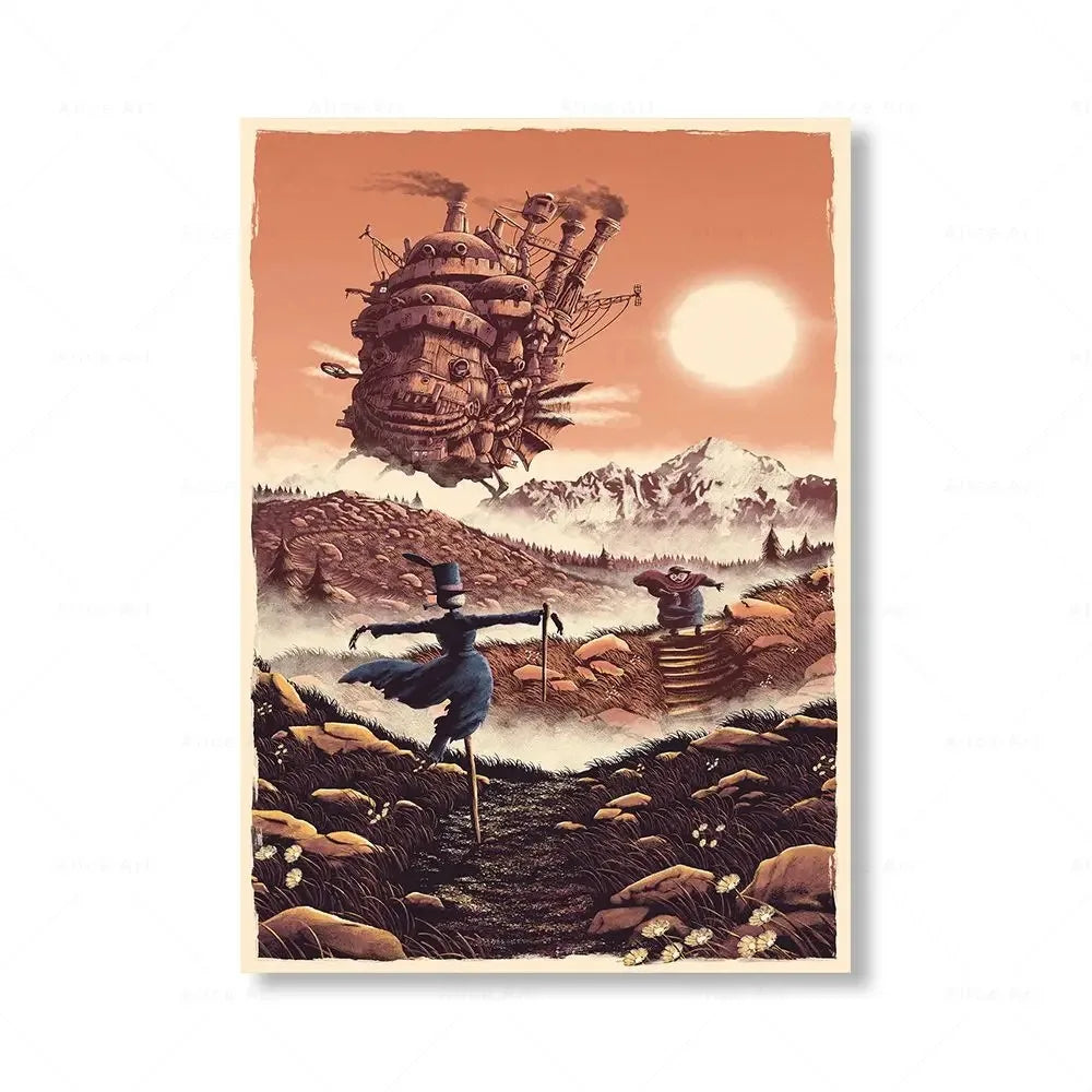 Posters in zwart houtframe ophangen