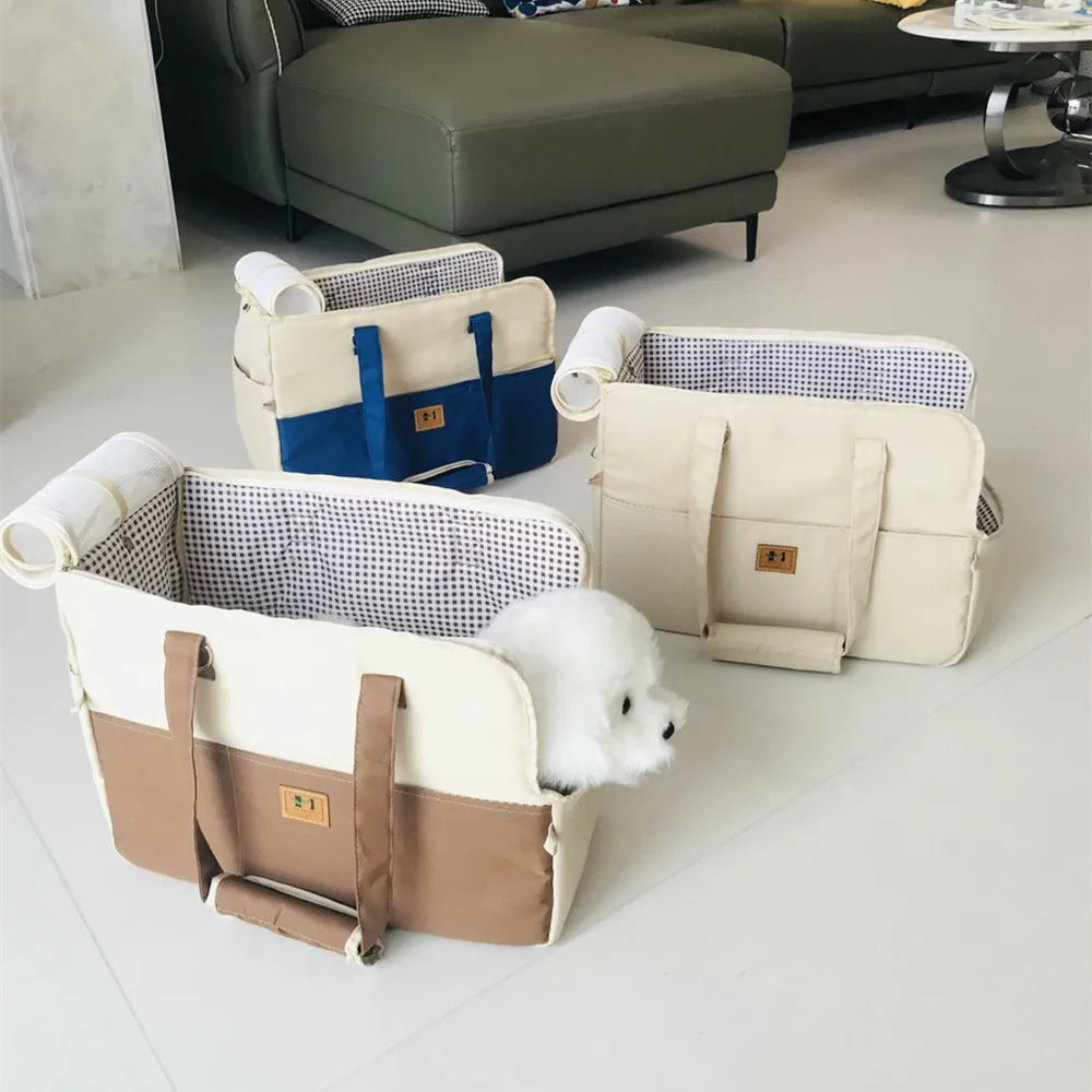 Hondentas met schouderriem en handvat – Twee draagopties