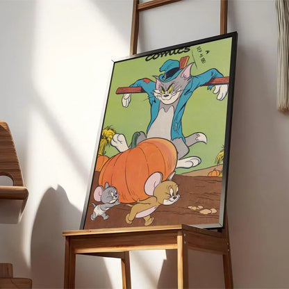 Poster met lijntekening van gezicht