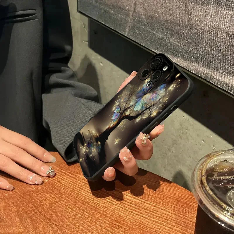 Hoesje met zachte suède voering voor iPhone 13