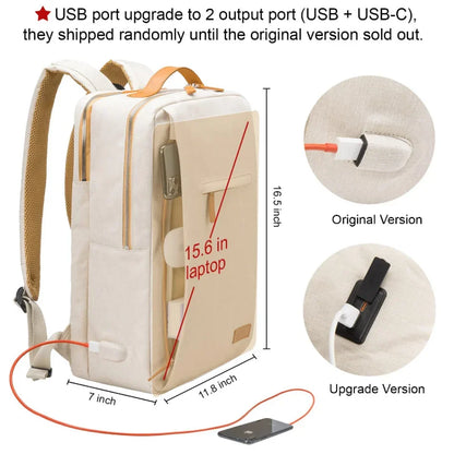 Rugzak als handbagage met extra zijtoegang