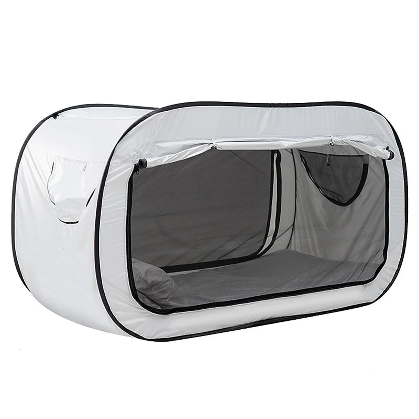 Pop-up tent met reflecterende lijnen – Veilig in het donker