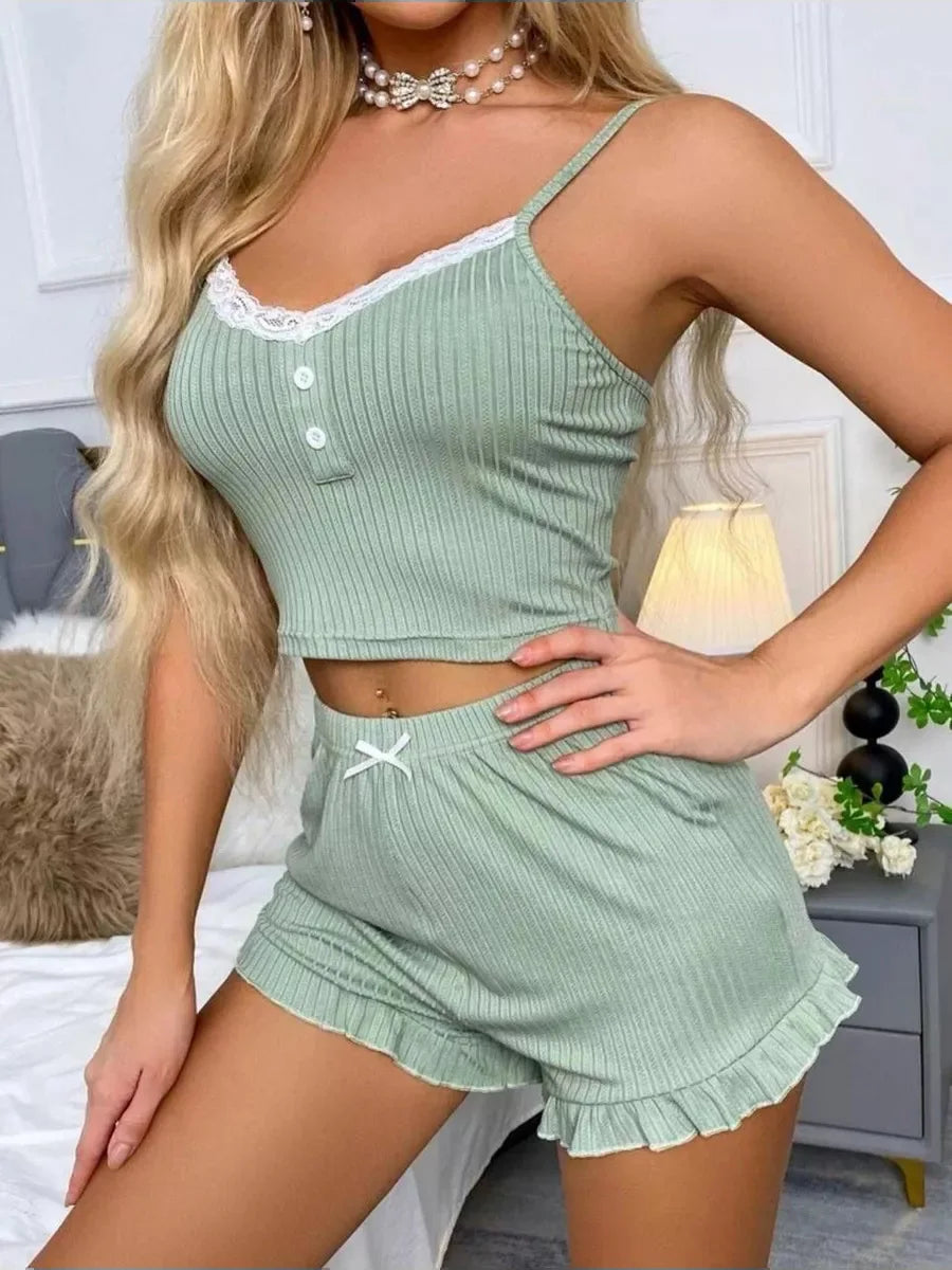 Dames pyjama Wibra met geruite print