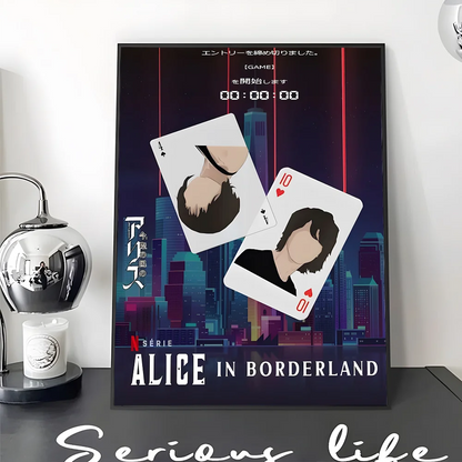 Poster met kaart van wereld of stad
