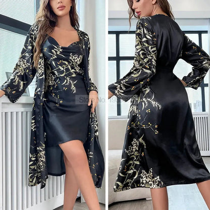 Ochtendjas dames met bloemenprint – Vrouwelijk en vrolijk