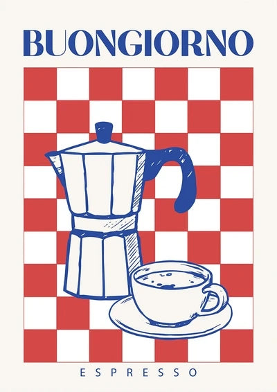 Vintage wereldkaart poster