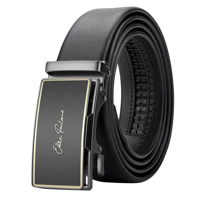 Riem heren met gespsluiting in brushed steel