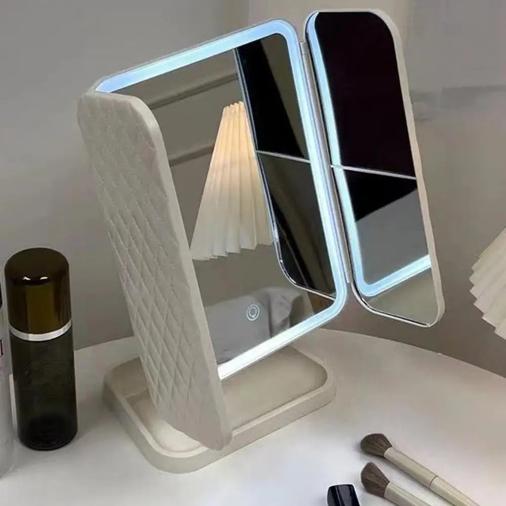 Staande make-up spiegel met verlichting – Verstelbaar en handig
