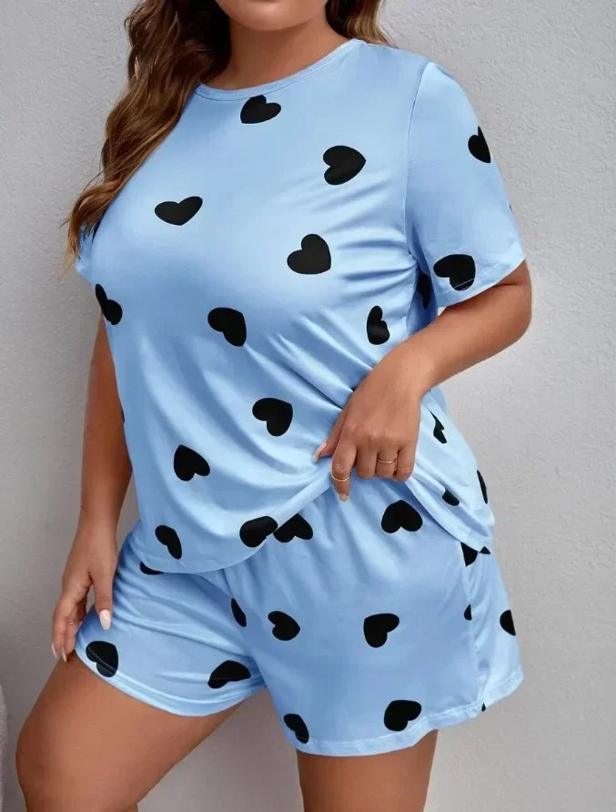 Dames pyjama winter met warme stof