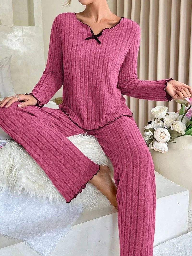 Dames pyjama set met zachte hoodie