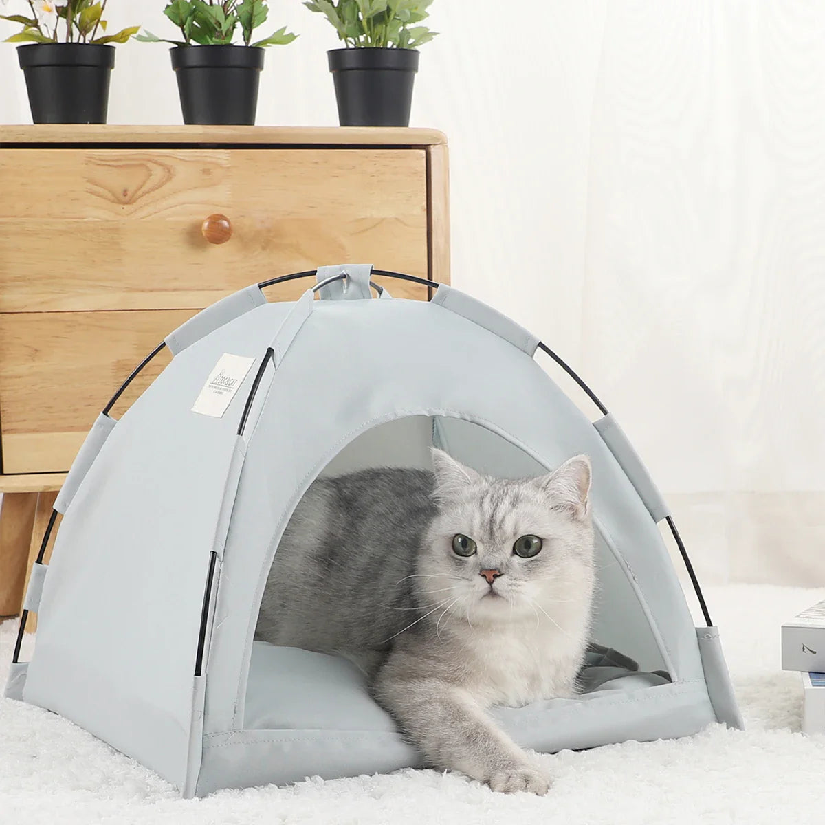 Pluche kattenmand groot met zachte randen – Luxe voor je kat