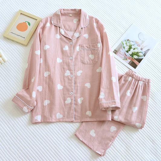 Dames pyjama winter met teddy voering