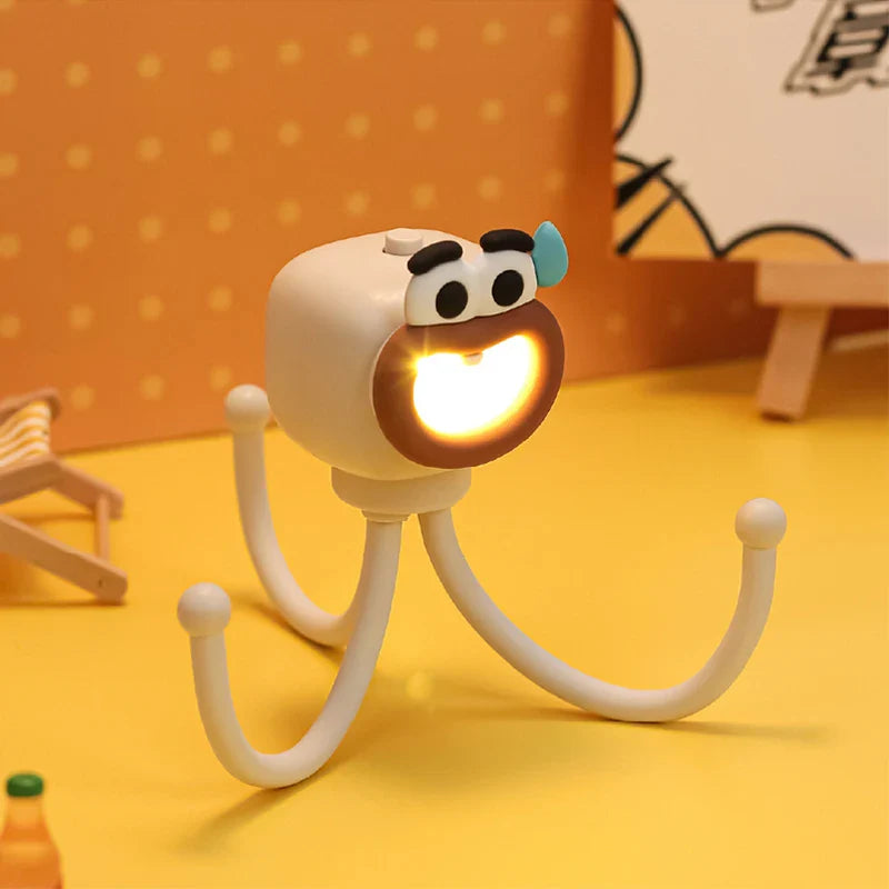 Lamp nachtkastje met houten voet – Natuurlijke charme
