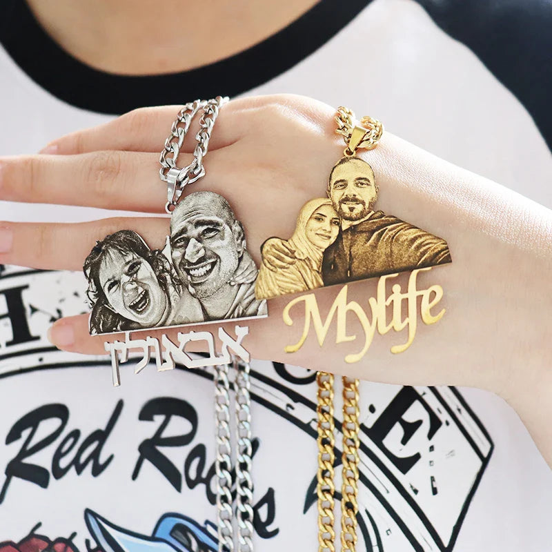 Ketting met geboortesteen en gravure
