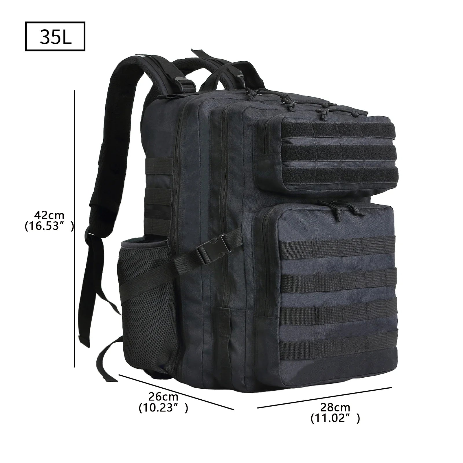 Handbagage rugzak met ruime inhoud en compact formaat