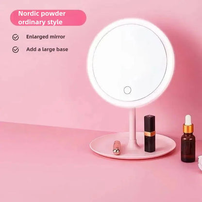 Kleine make-up spiegel met verlichting – Handig voor reisgebruik