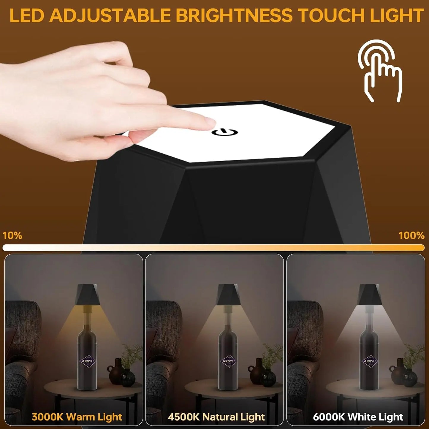 Lamp nachtkastje met touchbediening – Gemakkelijk aan/uit