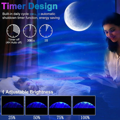 3D sterrenhemel projector met draaiend effect