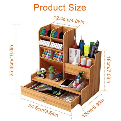 Compacte desk organizer met meerdere vakken